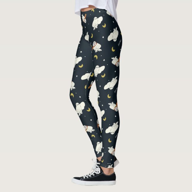 Hedwig Nighttime Moonlight Pattern Leggings (Left)
