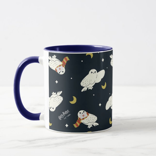 Hedwig Nighttime Moonlight Pattern Mug (Left)