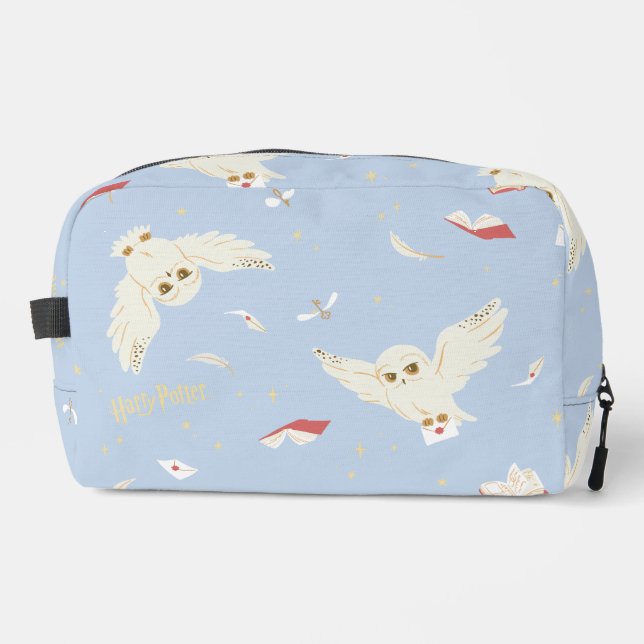 Hedwig Owl Post Letters and Books Pattern Dopp Kit (Front)