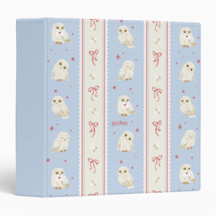 Hedwig Owl Post Stripe Pattern Binder
