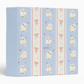 Hedwig Owl Post Stripe Pattern Binder
