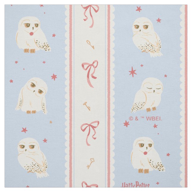 Hedwig Owl Post Stripe Pattern Fabric (Swatch)