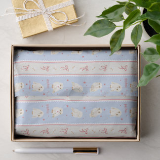 Hedwig Owl Post Stripe Pattern Tissue Paper