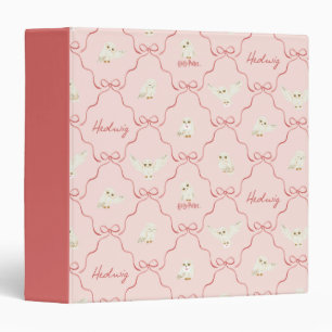 Hedwig Pink Ribbon Pattern Binder
