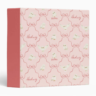 Hedwig Pink Ribbon Pattern Binder