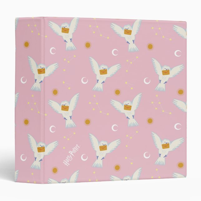 Hedwig Pink Solstice Pattern Binder (Front/Spine)