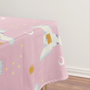 Hedwig Pink Solstice Pattern Tablecloth