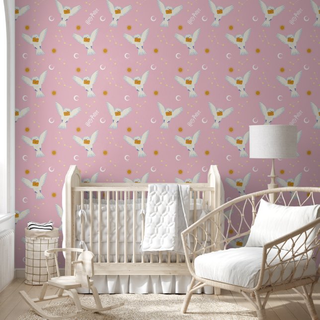 Hedwig Pink Solstice Pattern Wallpaper (Kids)