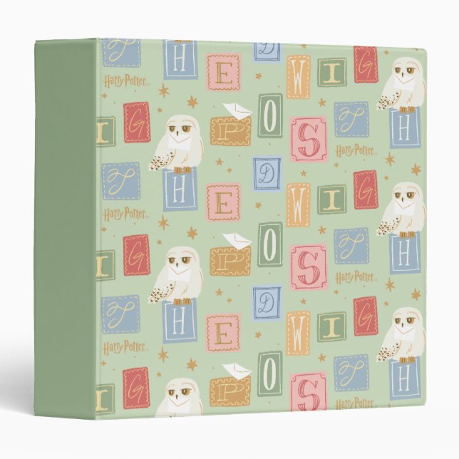 Hedwig Post Letter Block Pattern Binder (Front/Spine)