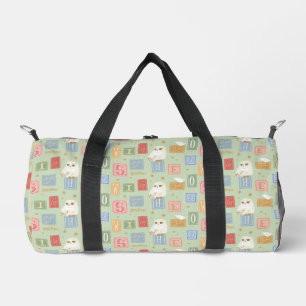 Hedwig Post Letter Block Pattern Duffle Bag