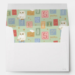 Hedwig Post Letter Block Pattern Envelope