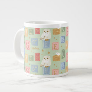 Hedwig Post Letter Block Pattern Large Coffee Mug