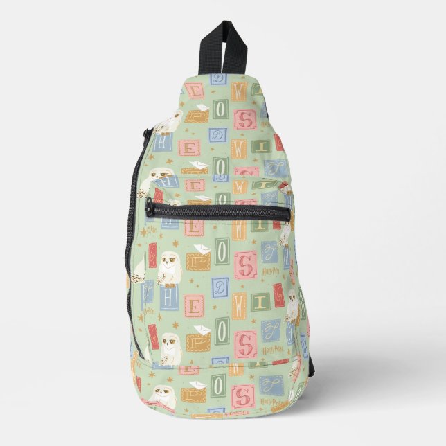 Hedwig Post Letter Block Pattern Sling Bag (Front)