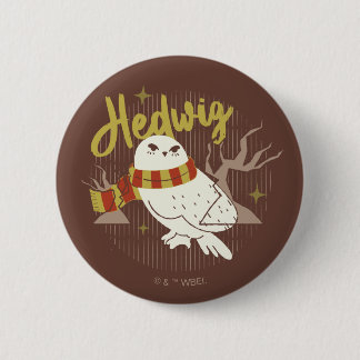 Hedwig Whimsical Forest Drawing 2 Inch Round Button