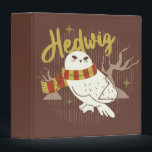 Hedwig Whimsical Forest Drawing Binder<br><div class="desc">Show your house spirit in the coziest way with this charming Hedwig™ design. Featuring the beloved snowy owl bundled up in a warm Gryffindor house-colored scarf, this playful illustration captures the magic and loyalty of Harry Potter’s trusted companion. Set against a whimsical woodland backdrop with subtle sparkling accents, the hand-drawn...</div>