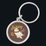 Hedwig Whimsical Forest Drawing Keychain<br><div class="desc">Show your house spirit in the coziest way with this charming Hedwig™ design. Featuring the beloved snowy owl bundled up in a warm Gryffindor house-colored scarf, this playful illustration captures the magic and loyalty of Harry Potter’s trusted companion. Set against a whimsical woodland backdrop with subtle sparkling accents, the hand-drawn...</div>