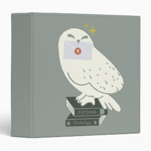 Hedwig With Letter Whimsical Drawing Binder