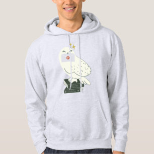 Hedwig With Letter Whimsical Drawing Hoodie