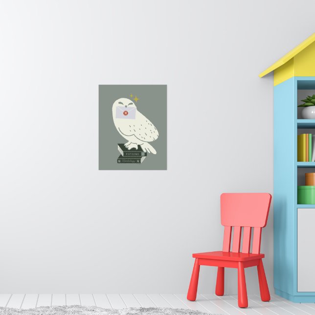 Hedwig With Letter Whimsical Drawing Poster (Nursery 1)