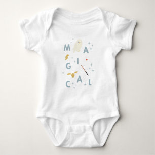 Hedwigh "Magical" Typography Graphic Baby Bodysuit