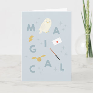 Hedwigh "Magical" Typography Graphic Card