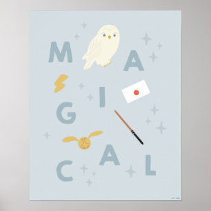 Hedwigh "Magical" Typography Graphic Poster