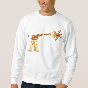 Hee Hee Hee!! cartoon giraffe T-shirt Sweatshirt