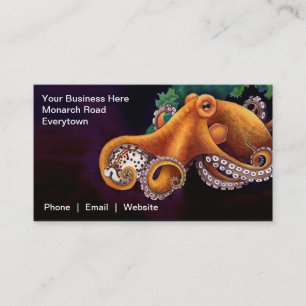 He'e (octopus) with Cowry Business Card