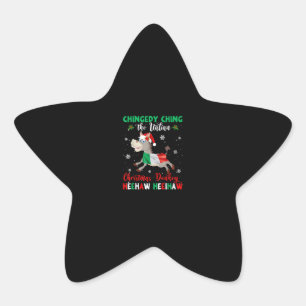 HEEHAW The Christmas Donkey Donkey Lovers Gifts Star Sticker