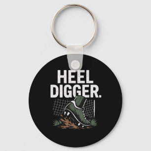 Heel Digger Soccer Cleat Net Fan Gear Design  Keychain