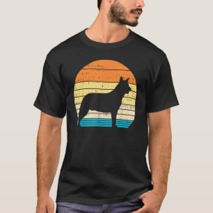 Heeler Australian Cattle Dog Retro Blue Red Animal T-Shirt