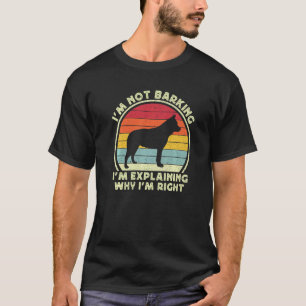 Heeler Dog For Men Kids Retro Blue Red Australian T-Shirt