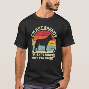 Heeler Dog For Men Kids Retro Blue Red Australian T-Shirt