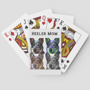 Heeler Mom Blue Heeler Dog Mom Playing Cards