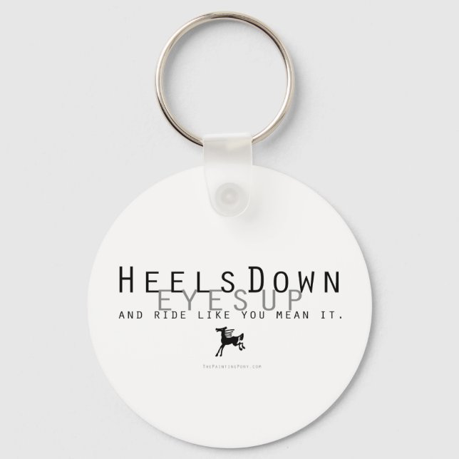 Heels Down Keychain (Front)