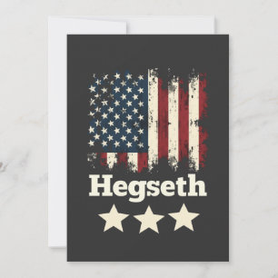 Hegseth Trump Administration American Flag Save The Date