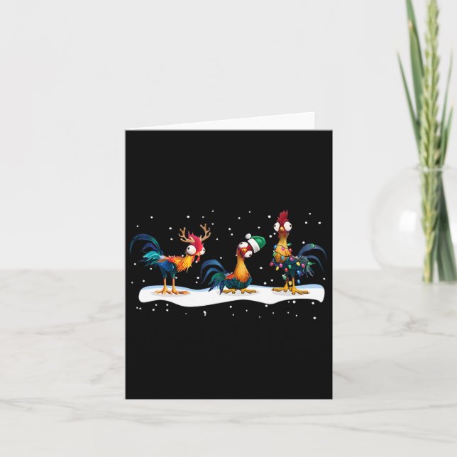 Hei Hei Chicken Christmas - Uni  Card (Front)