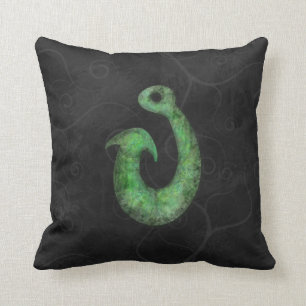 hei matau throw pillow