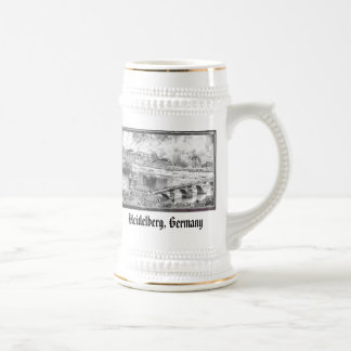 heidelberg bridge, Heidelberg, Germany Beer Stein