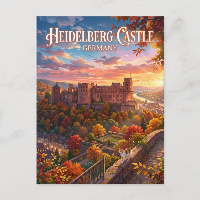 Heidelberg Castle Germany Postcard (Front)