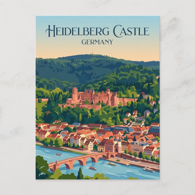 Heidelberg Castle Germany Postcard (Front)
