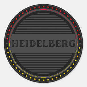 Heidelberg City Pride Emblem – German Identity Classic Round Sticker