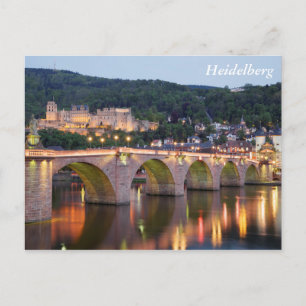 Heidelberg evening postcard