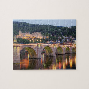 Heidelberg evening scenic jigsaw puzzle