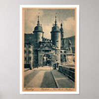 HEIDELBERG GERMANY 1900 POSTCARD ART PRINT