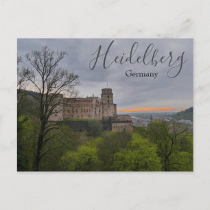 Heidelberg Germany Postcard with Castle
