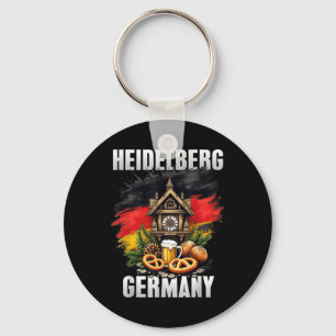 Heidelberg Germany Souvenir German Flag Travel  Keychain
