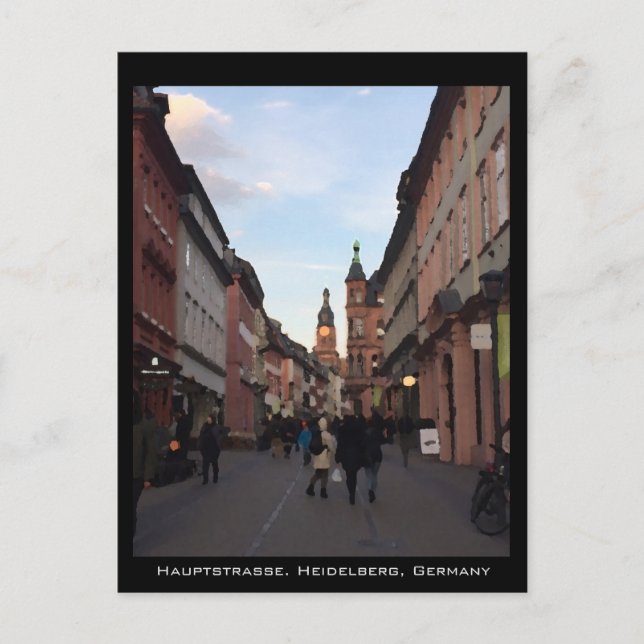 Heidelberg Hauptstrasse Postcard (Front)