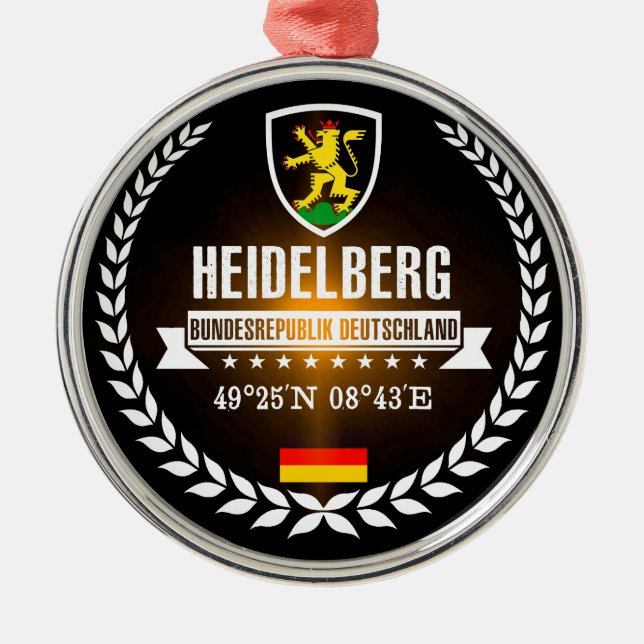 Heidelberg Metal Ornament (Front)