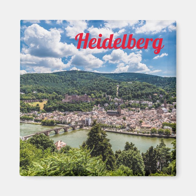 Heidelberg Neckar Panorama Germany Magnet (Front)